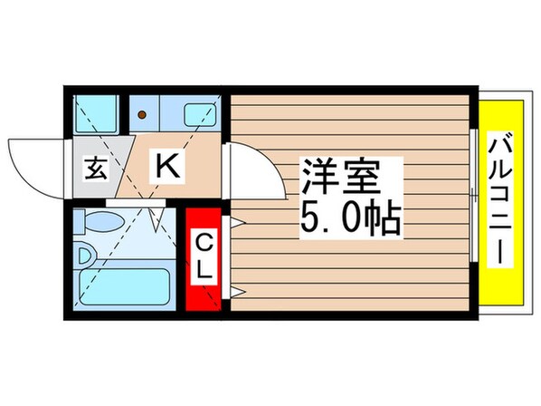 ローズアパートR46の物件間取画像